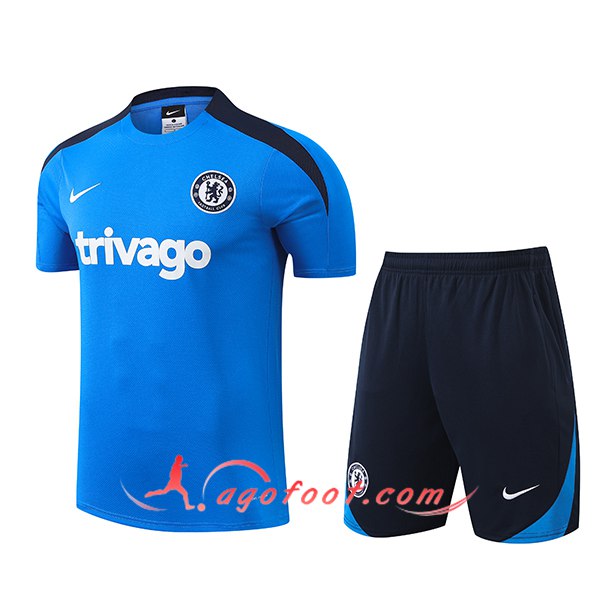 Training T-Shirts FC Chelsea Bleu/Noir 2024/2025