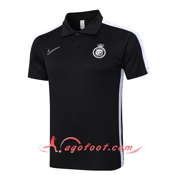 Polo Foot Al-Nassr Noir/Blanc 2024/2025