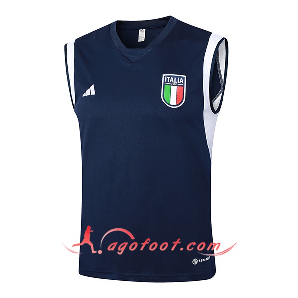Training Debardeur Italie Bleu Foncé 2024/2025