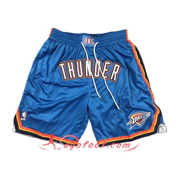 Shorts NBA Oklahoma City Thunder 2024/25 Bleu/Orange