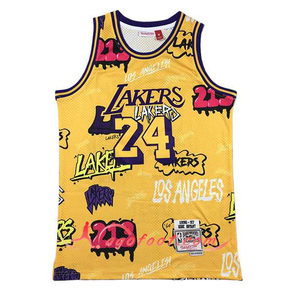 Maillot Los Angeles Lakers (BRYANT #24) 2024/25 Jaune