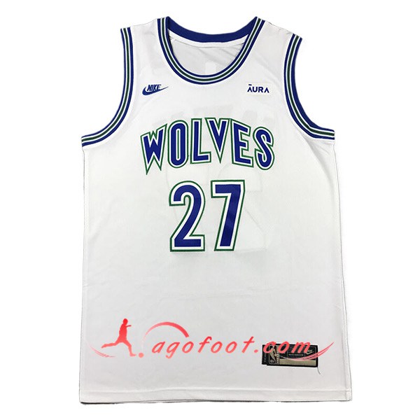 Maillot Minnesota Timberwolves (GOBERT #27) 2024/25 Blanc/Bleu