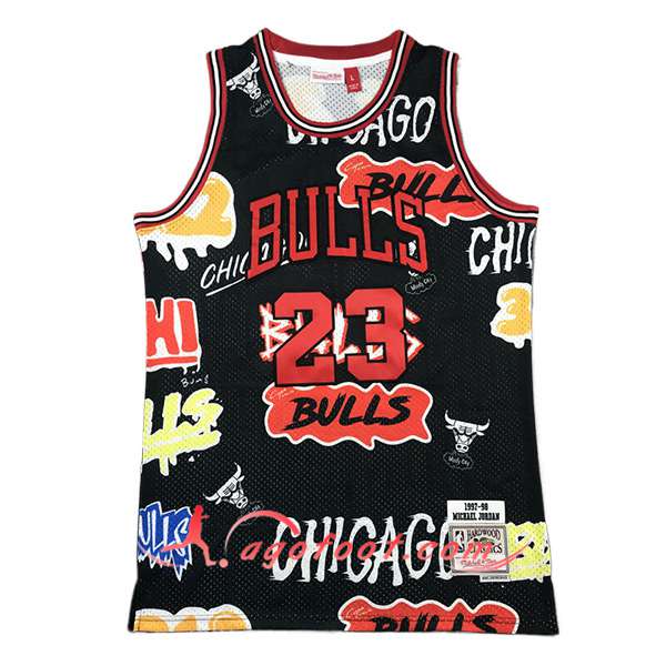 Maillot Chicago Bulls (JORDAN #23) 2024/25 Noir/Rouge -04