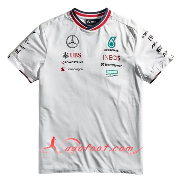 T-Shirt F1 Mercedes Benz Team Blanc 2024