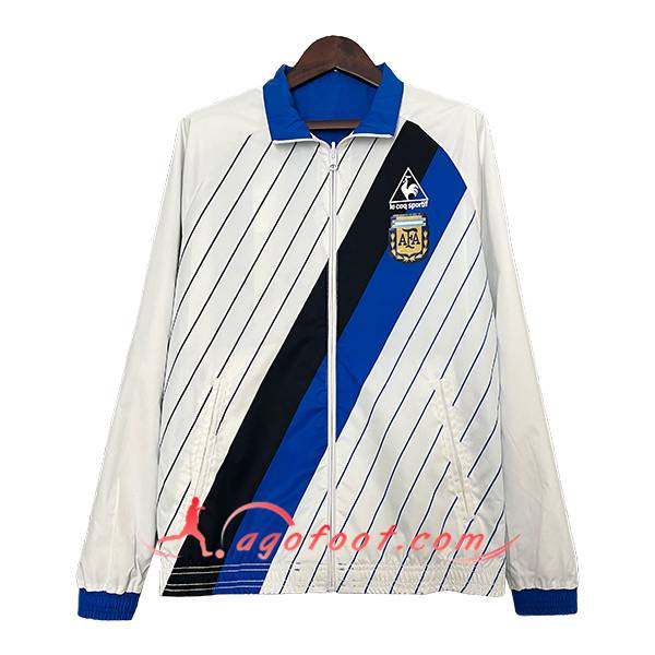 Coupe-Vent Argentin Blanc/Noir/Bleu 2024/2025