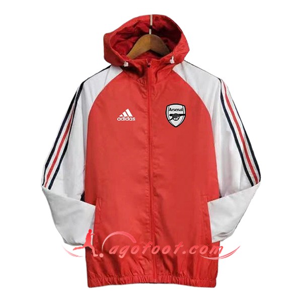 Coupe-Vent Arsenal Rouge/Blanc 2024/2025