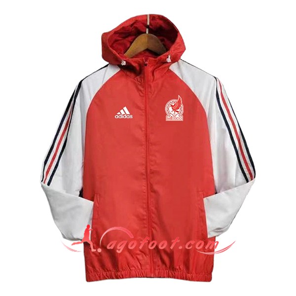 Coupe-Vent Mexique Rouge/Blanc 2024/2025