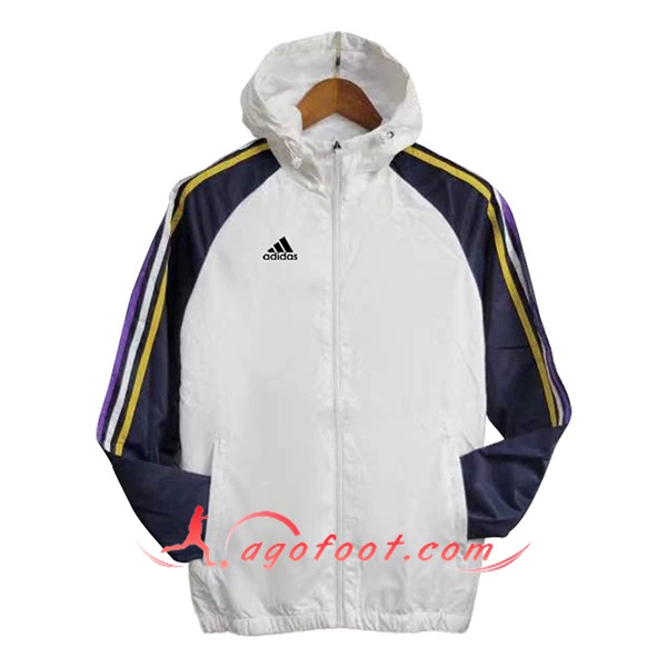 Coupe-Vent Adidas Blanc/Bleu 2024/2025