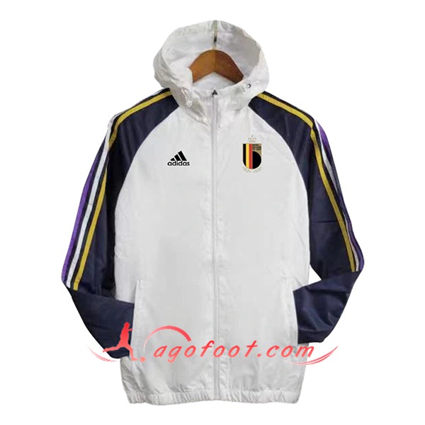 Coupe-Vent Belgique Blanc/Bleu 2024/2025