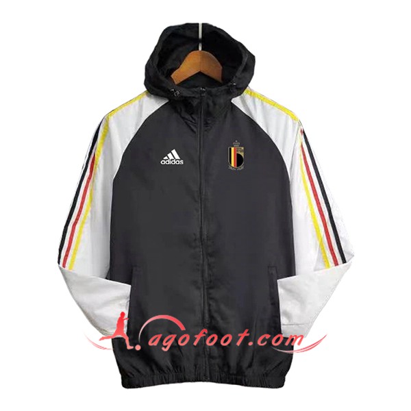 Coupe-Vent Belgique Noir/Blanc 2024/2025