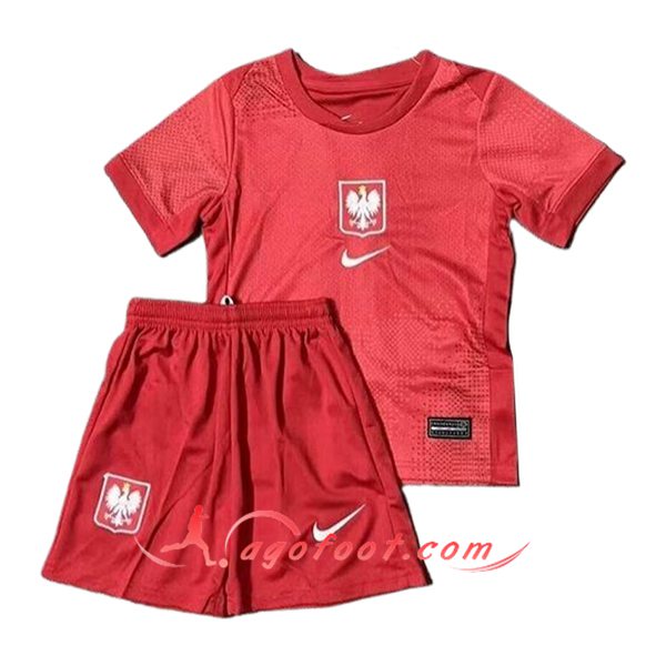 Maillot de Foot Pologne Enfant Exterieur UEFA Euro 2024
