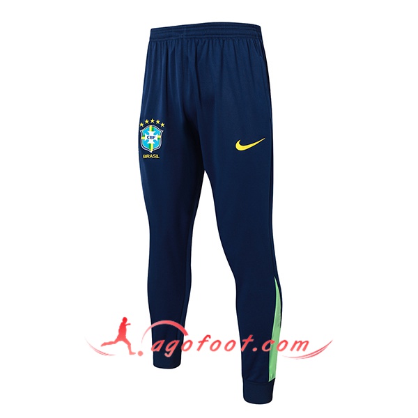 Pantalon Foot Brésil Bleu/Vert 2024/2025