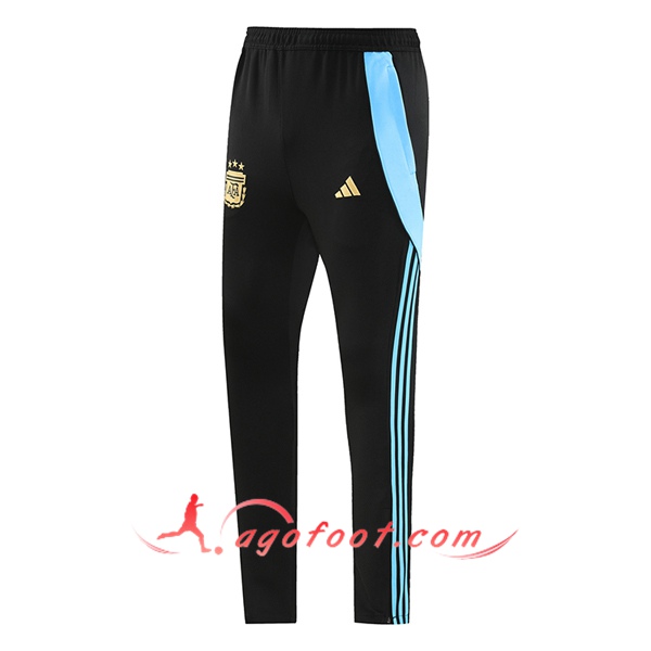 Pantalon Foot Argentine Noir/Bleu 2024/2025 -02