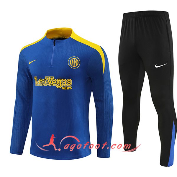 Ensemble Survetement de Foot Inter Milan Bleu/Jaune 2024/2025