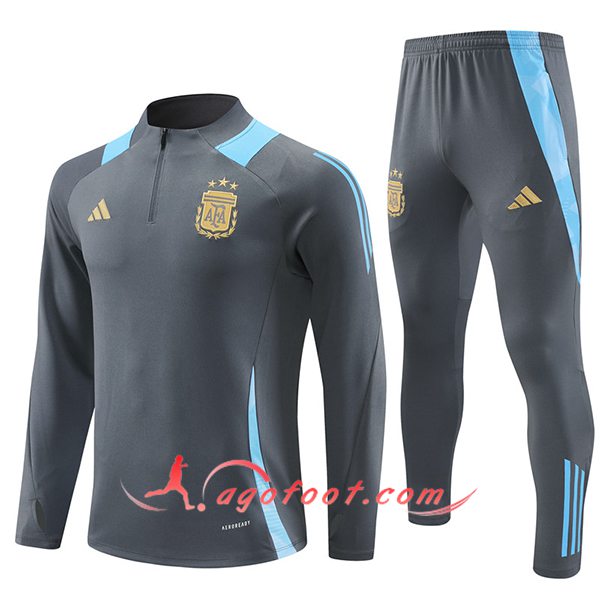 Ensemble Survetement de Foot Argentine Gris/Bleu 2024/2025