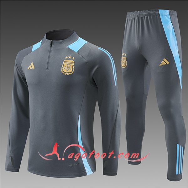 Ensemble Survetement de Foot Argentine Gris/Bleu 2024/2025