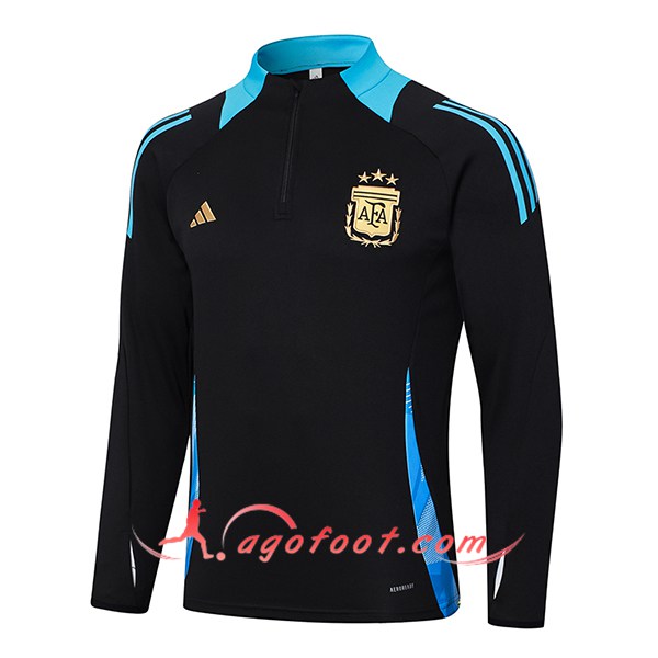Sweatshirt Training Argentine Noir/Bleu 2024/2025