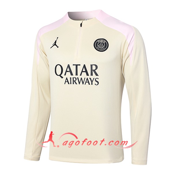 Sweatshirt Training PSG Beige/Rose 2024/2025