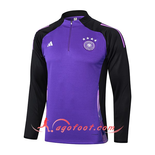 Sweatshirt Training Allemagne Pourpre/Noir 2024/2025 -02