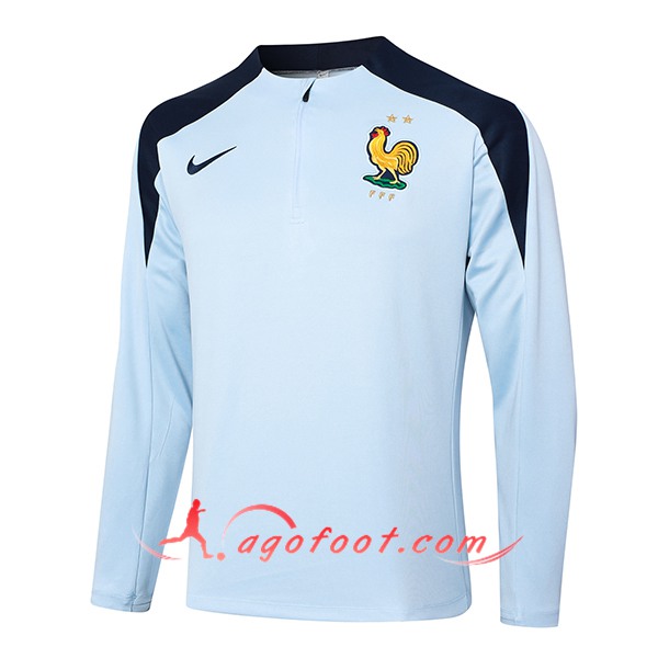 Sweatshirt Training France Bleu Clair 2024/2025