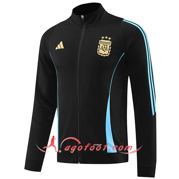 Veste Foot Argentine Noir/Bleu 2024/2025