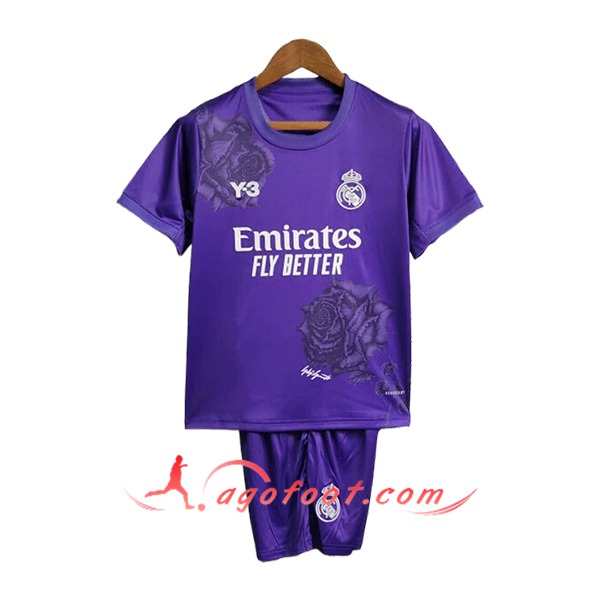 Maillot de Foot Real Madrid Y3 Enfant Special Edition Pourpre 2024/2025