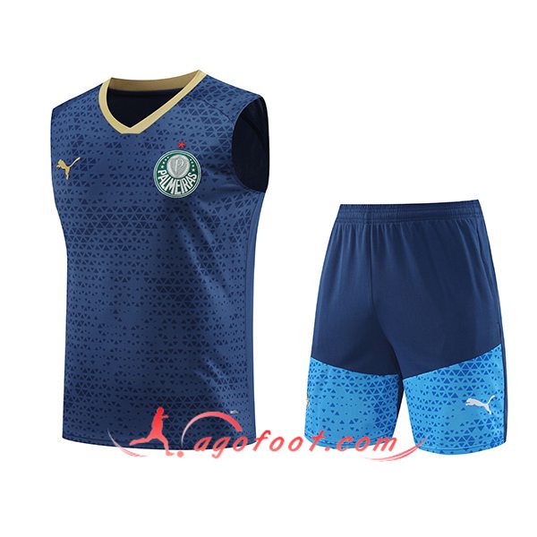 Ensemble Training Debardeur Palmeiras Bleu Marine 2024/2025
