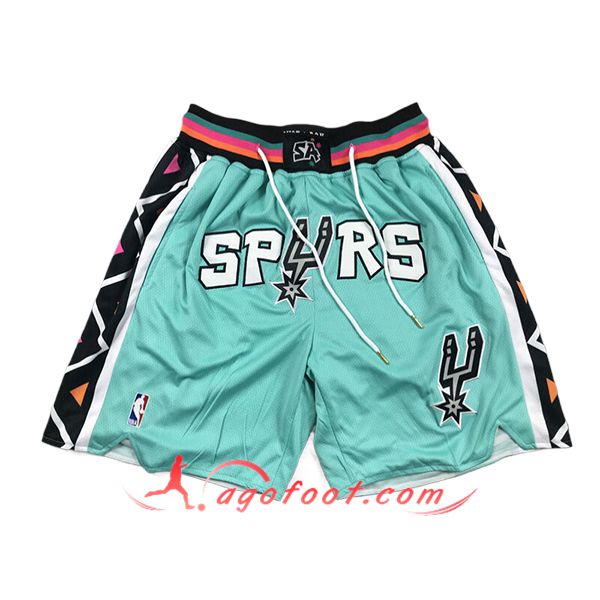 Shorts NBA San Antonio Spurs 2024/25 Vert/Noir