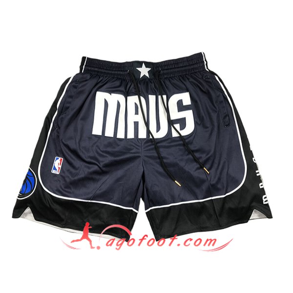 Shorts NBA Dallas Mavericks 2024/25 Noir/Blanc