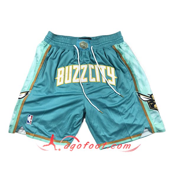 Shorts NBA Charlotte Hornets 2024/25 Vert/Bleu