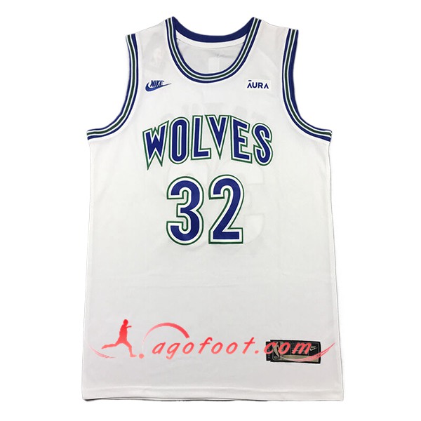 Maillot Minnesota Timberwolves (TOWNS #32) 2024/25 Blanc/Bleu