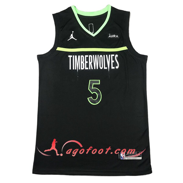 Maillot Minnesota Timberwolves (EDWARDS #5) 2024/25 Noir/Vert -02