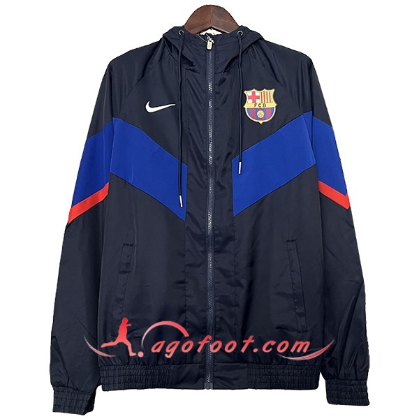 Coupe-Vent FC Barcelone Bleu Foncé 2024/2025 -02