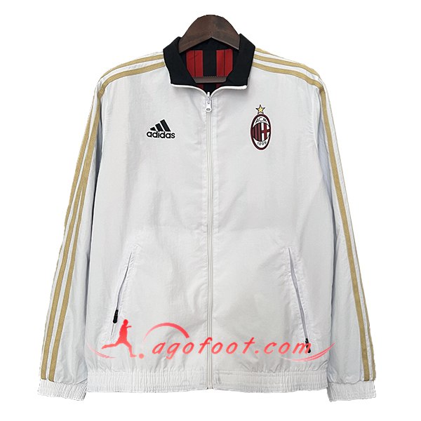 Coupe-Vent Milan AC Blanc/Blanc 2024/2025