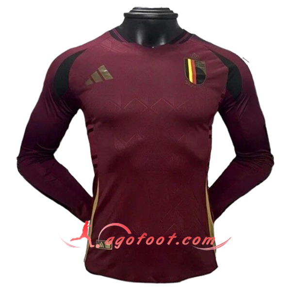 Maillot Equipe Foot Belgique Domicile Manches Longues 2024/2025
