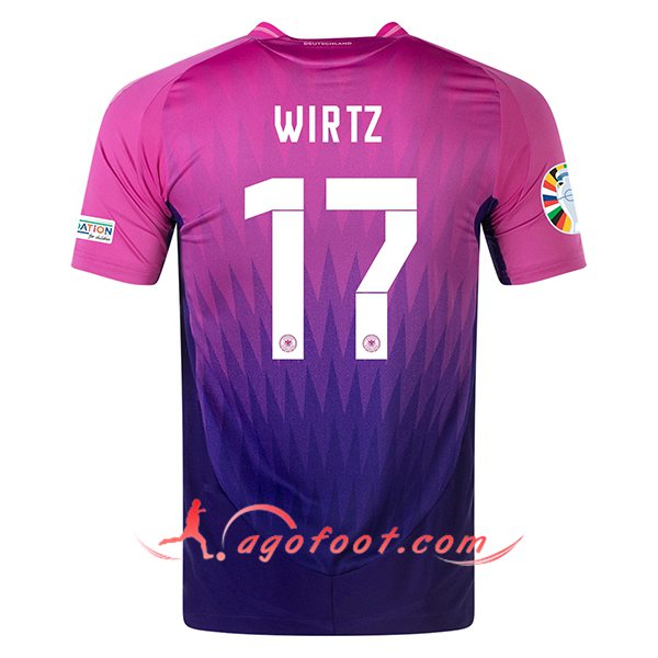 Maillot Equipe Foot Allemagne (WIRTZ #17) 2024/2025 Exterieur