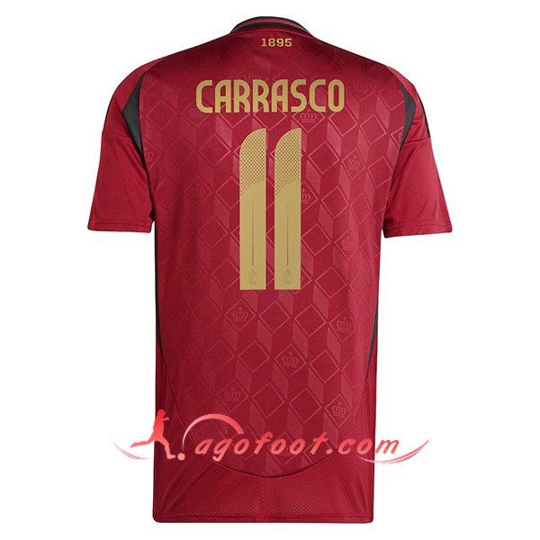 Maillot Equipe Foot Belgique (CARRASCO #11) 2024/2025 Domicile