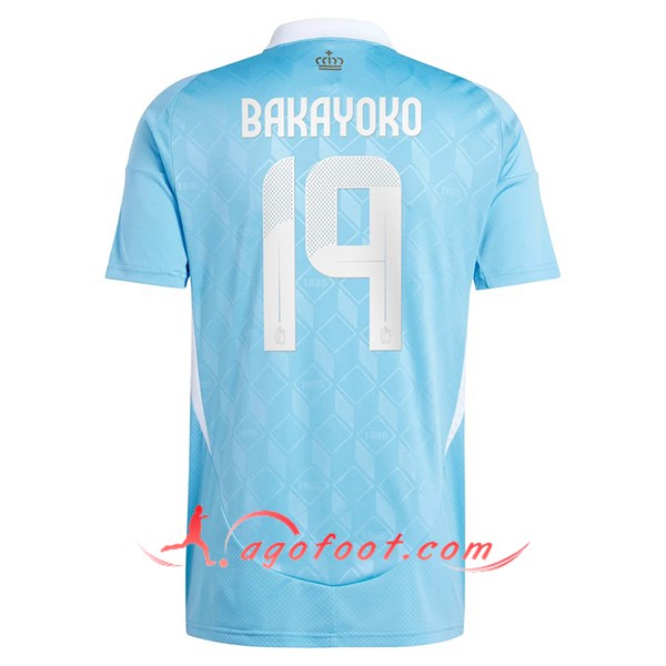 Maillot Equipe Foot Belgique (BAKAYOKO #19) 2024/2025 Exterieur