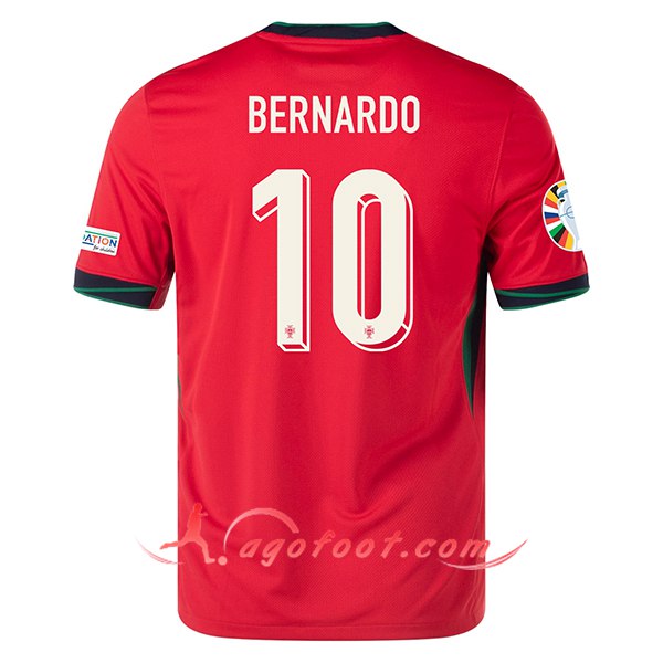 Maillot Equipe Foot Portugal (BERNARDO #10) 2024/2025 Domicile