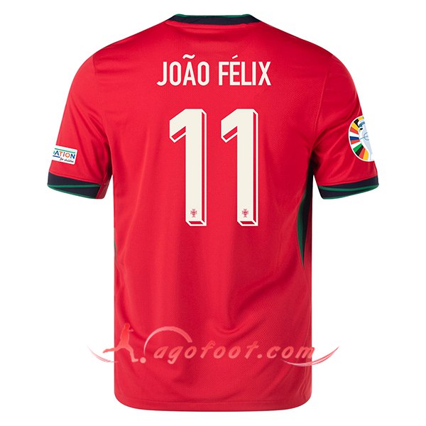 Maillot Equipe Foot Portugal (JOA0 FELIX #11) 2024/2025 Domicile