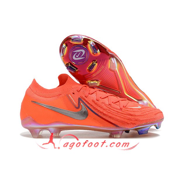 Nike Chaussures de Foot Phantom Luna Elite NU FG Orange -02