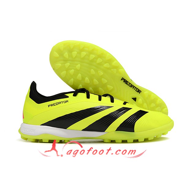 Adidas Chaussures de Foot PREDATOR 24 ELITE TF BOOTS Noir/Jaune