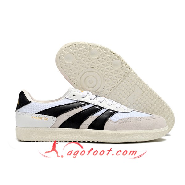 Adidas Chaussures de Foot PREDATOR 24 LEAGUE LOW BOOTS Blanc/Gris/Noir