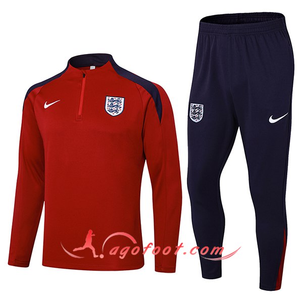 Ensemble Survetement de Foot Angleterre Rouge/Bleu 2024/2025