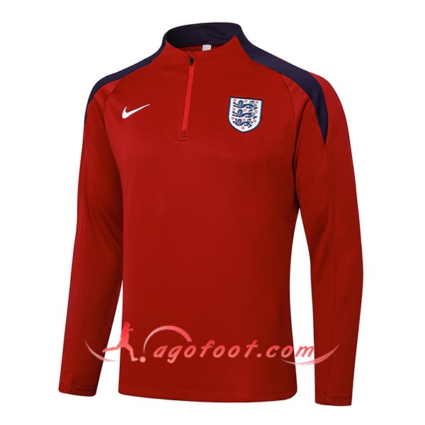 Sweatshirt Training Angleterre Rouge/Bleu 2024/2025
