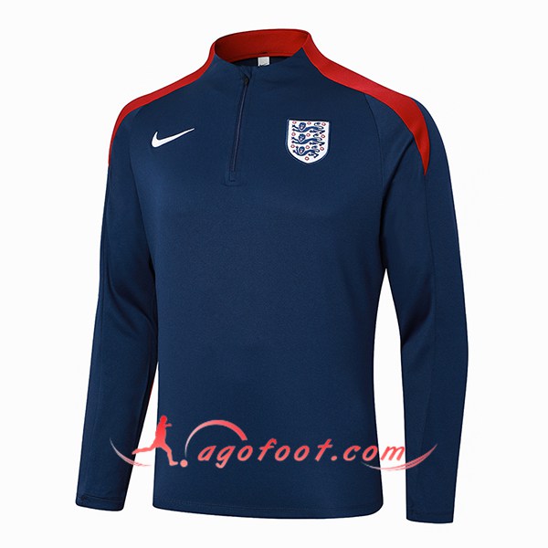 Sweatshirt Training Angleterre Bleu/Rouge 2024/2025