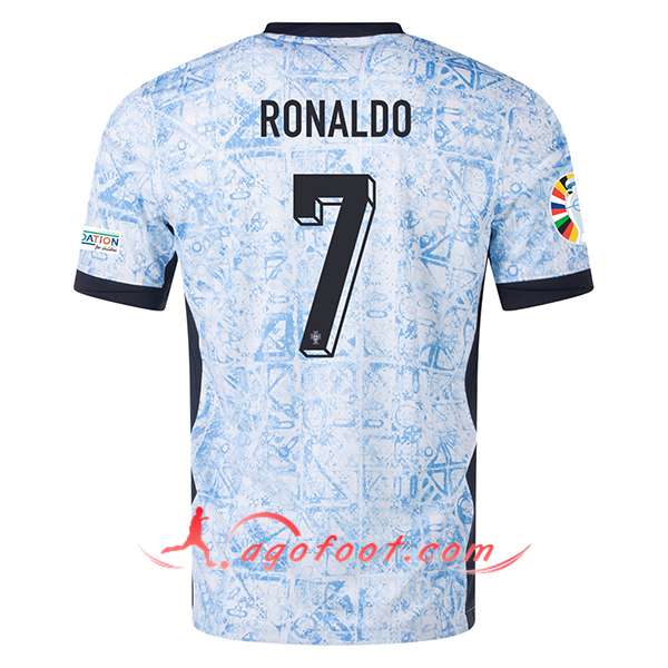 Maillot de Foot Portugal (RONALDO #7) UEFA Euro 2024 Exterieur