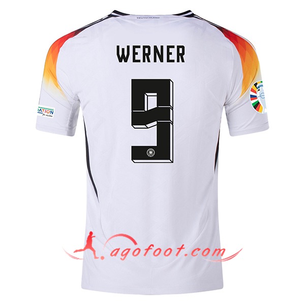 Maillot de Foot Allemagne (WERNER #9) UEFA Euro 2024 Domicile