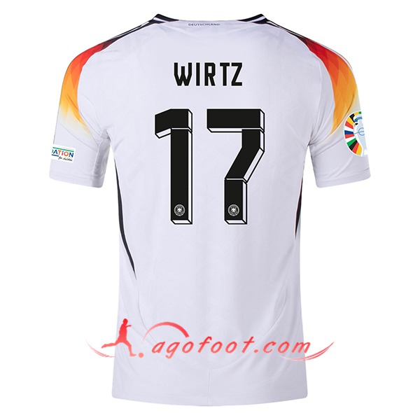 Maillot de Foot Allemagne (WIRTZ #17) UEFA Euro 2024 Domicile
