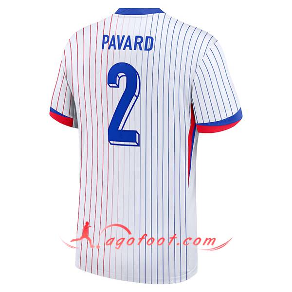 Maillot de Foot france (PAVARD #2) UEFA Euro 2024 Exterieur